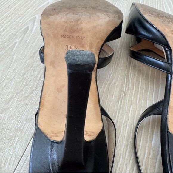 Manolo Blahnik Embellished Black Slingbacks Heels size 38.5 - Picture 5 of 9